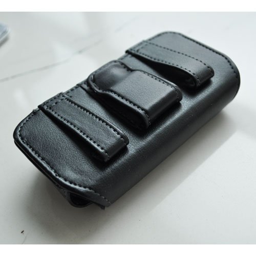 SODIAL TM  Cartera Funda de Cuero con Clip de Cinturon para Apple iPhone 5