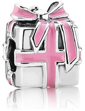 Pandora Damen-Charm 925 Sterling Silber Geschenk Emaille rosa 791132EN24