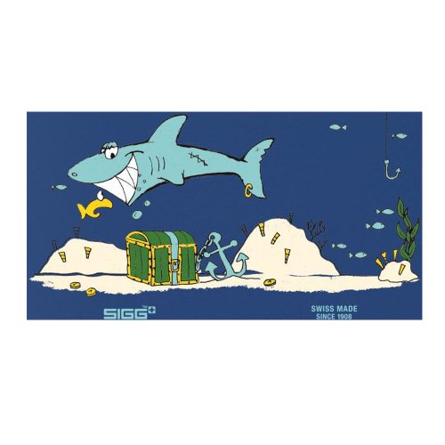 Sigg Trinkflasche Shark In The Dark, Blau, 0.4 Liter, 8321.00 - 2
