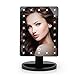 Produktbild Kosmetikspiegel Schminkspiegel Tischspiegel Dimmbarer LED Make Up Spiegel 180° Frei Drehbare Make Up Spiegel,Black-22pieces
