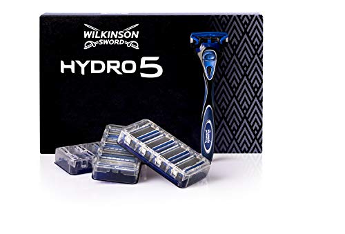 Wilkinson Sword  Hydro 5 - Confezione da 1 Rasoio da Uomo + 10 Lame di Ricambio  - Confezione adatta alla buca da lettere