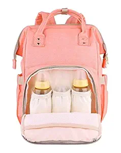 Chinmay Kids Diaper Bag Nursing Maternity Backpack, Waterproof Multifunctional Travel Bag Large Size (20 x 18 x 40 cms)(Blue) (Peach)