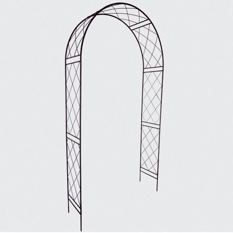 Rosenbogen 124x36x218 cm schwarz