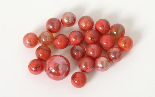 19 Murmeln 16mm+1x25mm, sortiert