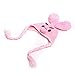 Bigood Cute Newborn baby Infant Newborn Handmade Crochet Clothes Pink ribbit