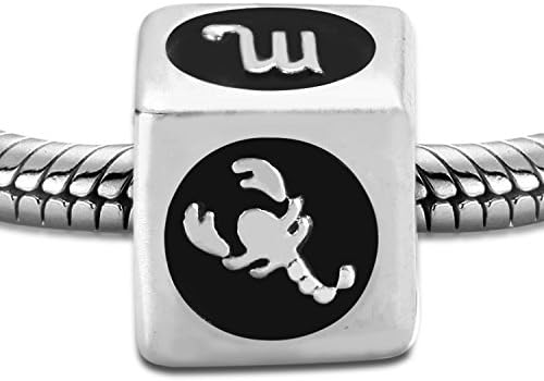 925 Sterling Silver -26 Letters & 12 Horoscopes & Mixed Charms- for Pandora Bracelet