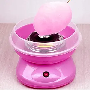 ARM Cotton Candy Maker Machine Electric Sugar Floss Homemade Hard & Sugar Free Candy with Detachable Splash Guard Sugar Spoon 10 Bamboo Sticks for Kids, Carnival Party, Kitchen Bakery Snacks