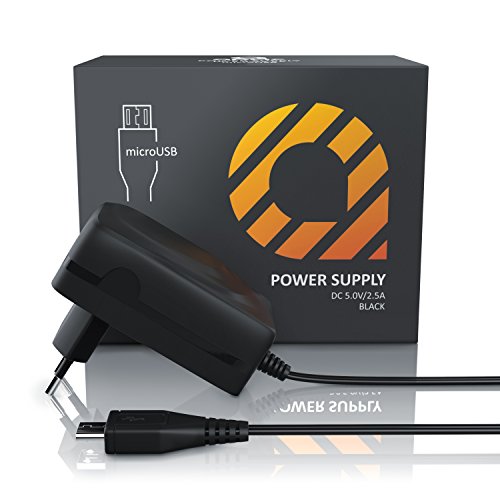 CSL – micro USB Netzteil / Ladegerät 2500mA | 5V DC USB Ladeadapter / Steckernetzteil / Charger | 1x microUSB Typ B Stecker | geeignet für alle Handys, Smartphones , Tablets, Raspberry-Pi I, II und III uvm. - 3