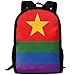 Produktbild LGBT Homosexuell Stolz Regenbogen Vietnam Flagge Erwachsene Reise Rucksack Schule Casual Daypack Oxford Outdoor Laptop Tasche College Computer Umhängetaschen