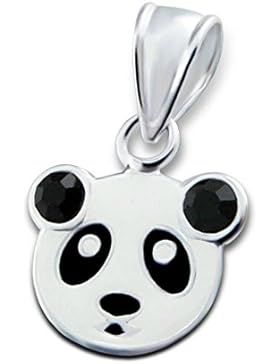 Time4-Charms 925 Silber Anhänger Kinder Panda Bär zur Schule Geburtstag OK160