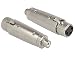 Produktbild Delock 84627 XLR RCA Silver Cable Interface/Gender Adapter – Cable Interface/Gender Adapter (XLR, RCA, Male/Male, Silver)