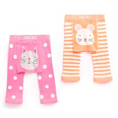 Joules Baby Girl's Lively Long Johns Leggings Cat Mouse 6-12 Months