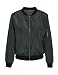 Ecowish Womens Classic Short Padded Bomber Jacket Coat Quilted Jacket