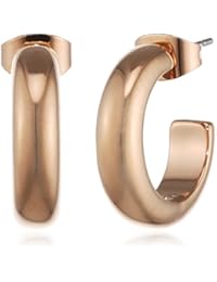 Dyrberg/núcleo Damen-Pendientes de aro 15/02 adict oro rosa de latón chapado en oro parte 2,08 cm - 338060