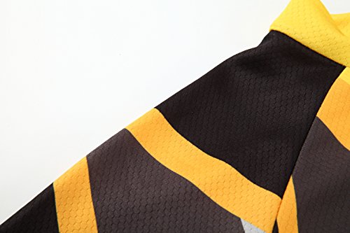 [Größe:S-5XL][option:Trägerhose,3D 2.8cm Sitzpolster] Fahrrad Trikot Langarm Radhose Radtrikot Fahrradbekleidung Herren Männer Hemd mit lange Ärmeln Set Cycling OutdoorTrikots Windjacke Neue - 3