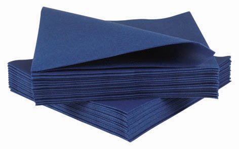 Preisvergleich Produktbild Airlaid-Servietten / Papierservietten, wie Leinen, Königsblau, 50 Stück