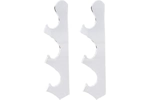 HAOX 1 Paar Schwertständer, an der Wand montierter 3-lagiger Schwerthalter, Acryl-Schwerthaken für Katana Wakizashi, Waffenständer, Samurai-Schwert-Aufhänger, unterstützt alle Schwerter(Transparent 1 Paar)