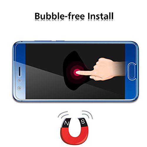 VIFLYKOO Huawei Honor 9 Panzerglas Schutzfolie, Härtegrad 9H superdünn kratzfest HD Klar Ballistic gehärtetem Glas Displayschutzfolie für Huawei Honor 9 - 8