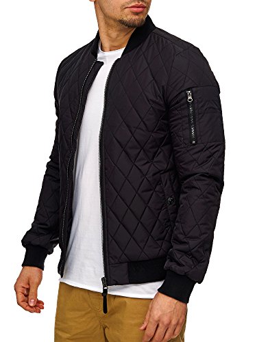 Indicode Herren Kevin Bomberjacke Black L