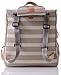PacaPod Hastings Sand Stripe Lite Designer Baby Changing Bag - Luxury Lightweight Natural Knapsack 3 in 1 Organising System With Convertible BackPack Straps
