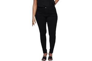 Only Caraugusta HW Skinny Jeans Black Noos Vaqueros Mujer