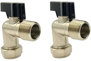 HEP BRINGING YOUR SPACE TO LIFE hep® 15mm x 1/2" Elbow Isolation Ball o fix Valves Bend Standard Bore Black Lever Suitable HOT & Cold WRAS Approved Pack of 2