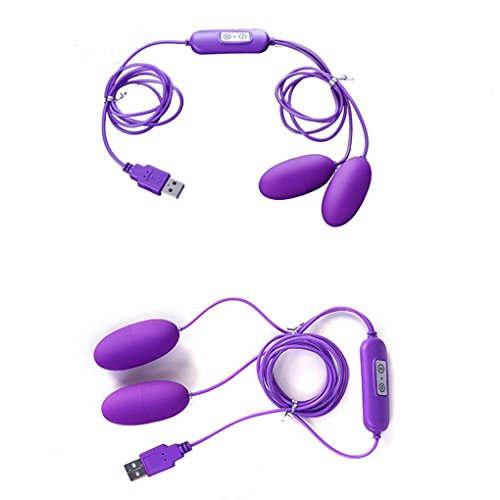 Babysbreath Frauen Sex Toys USB Frequency Frosted Double Vibration Jump Love Eggs Spielzeug lila - 2