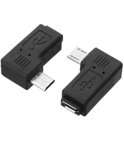 90 Degree Down& Up& Right Left Angled Micro USB 2.... - Grandado - View #14