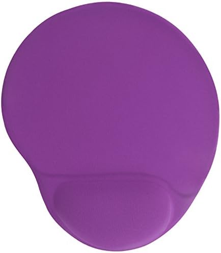 Mouse pad gel-filled wrist rest - Tres Lobos（2017 new design） mouse mat with soft gel-filled wrist rest support, non-slip rubber base, 220x250mm Optimized thin surface, Including two sizes, four color, for PC, Mac, Laptop, Office &amp; Gaming, Comfortable &amp; Lightweight, 24-hour customer support (Purple)