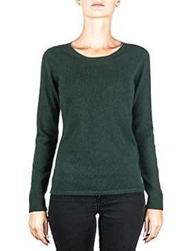 100% Kaschmir Damen Pullover | Sweater Rundhalsausschnitt 2-fädig