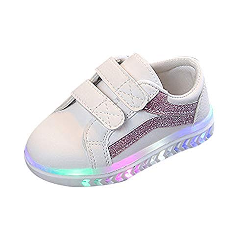 LILICAT Children Colorful Light Shoes Toddler Infant Baby Boys Girls Luminous Sneakers Boots Children Baby Girls Boys Bling Led Light Luminous Running Sport Sneaker Shoes