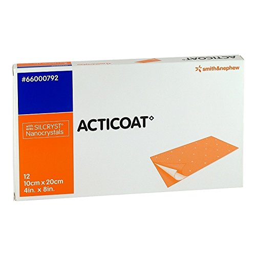 acticoat 10 x 20 cm antimicrobianas 10- vendaje 12 compresas St