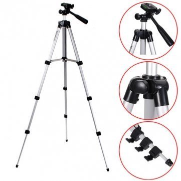 Veasion 102cm Aluminum Kamera Handy Stativ Tripod mit Halterung und Fernbedienung fÃ¼r iPhone Samsung Smartphones und Kamera