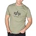 Produktbild Alpha Industries Basic Logo Shirt Größe S, oliv