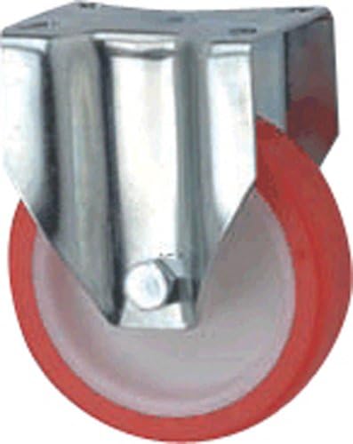 125mm Heavy Duty Stainless Steel Fixed Castor with Polyurethane Wheel