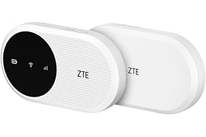 ZTE U10 4G+ Mobile Wi-Fi Router, LTE Advanced Low-Cost Portable Travel WiFi Hotspot, SIM Slot Unlocked, 2000mAh Battery, Built in Antenna Enhances Speeds Globally, Easy Use, FREE SMARTY SIM Card