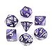 Produktbild Naisicatar PCS 7 Multi-seitig Dice D4-D20 Würfelt Set Acryl Mini würfelt für Trpg Spiele Dungeons and Dragon (Purple) Interessante Spielzeug