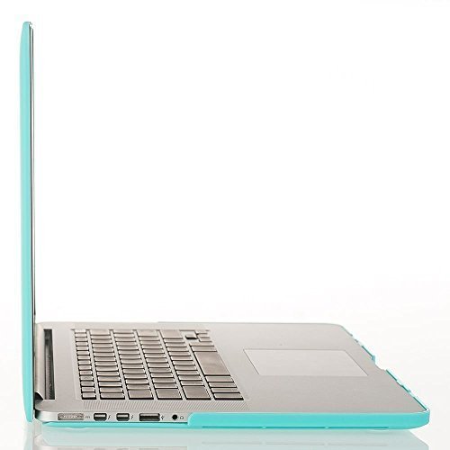 MOSISO Ultra Slim Plastik Hartschale Schutzhülle Hülle Snap Case für Macbook Pro 13 Zoll mit Retina Display NO CD-ROM Drive (A1502 / A1425), Türkis - 5