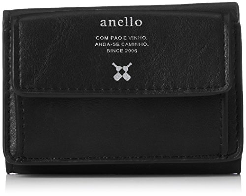 Preisvergleich Produktbild anello (Anero) AJ-B1516, Herren-Geldbörse Schwarz Schwarz
