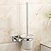 Produktbild JIE Hauptbadezimmer-Toiletten-Reinigungs-Installationssatz Badezimmer-Wand-WC-Bürsten-Satz, kupferne Klammern und keramische Schalen-Unterseite, VielzweckHaushaltsreinigungs-Bürste
