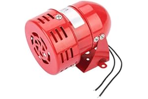 MACHSWON Lauter Hupen-Alarm, Sirene, DC 12 V, für den Außenbereich, für den Innen- und Außenbereich, feuerfest