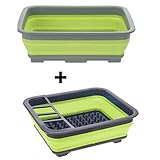 Spülschüssel SET Abtropfgitter Spülset Campingküche...