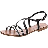  ESPRIT Damen Sandaletten 048EK1W066-001 schwarz 466602
