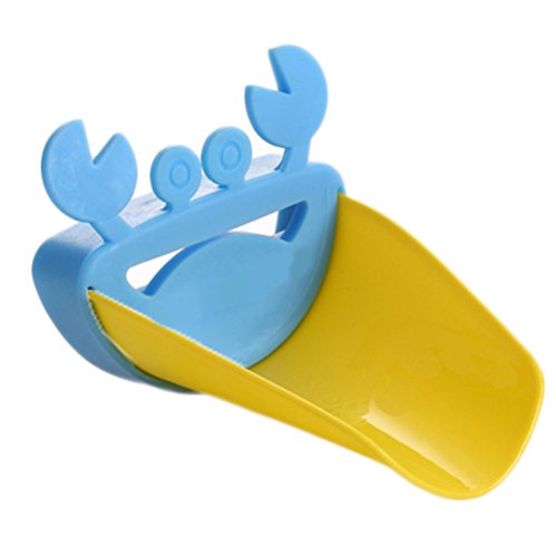Haodou Baby Kinder Cartoon Krabbe Wasserhahn Extender Waschen Verlängerung Cartoon Kinder Wasserhahn Führung Trog(Farbe zufällig)