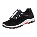 Produktbild ABsolute Sneaker Herren Wandernschuhe Lace-up Hausschuhe Modische Sneaker Freizeitschuhe Sommerschuhe Lace-up Hausschuhe Outdoor Turnschuhe Flache Schuhe,Absolute (42 EU, Schwarz)