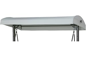 Dach - Bezug hellgrau mit Aufbewahrungstasche passend für Siena Garden Hollywood Schaukel Atlanta und Livorno Ersatzdach Ersatzbezug Schaukeldach Hollywoodschaukel