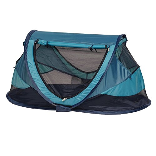 NSAuk Deluxe Pop Up Travel Cot Large Ocean 0-4 Years
