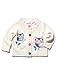 M&Co Baby Girl Long Sleeve Cosy Knit Sweet Owl Character Applique Flower Shaped Button Cardigan Oatmeal 18/24 Mnth