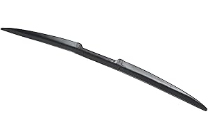 AMONIDA Universal Wing Spoiler, 52,76 Zoll Auto Heckflügel Gummi Kofferraumdeckel Heckklappenspoiler Flügel Dreistufiges Spleißen