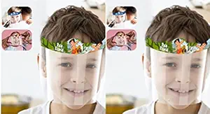 UNLOCK Wings Pack Of 2 Kids Face Shield With Comics Character Designed For Kids (Pack of 2)